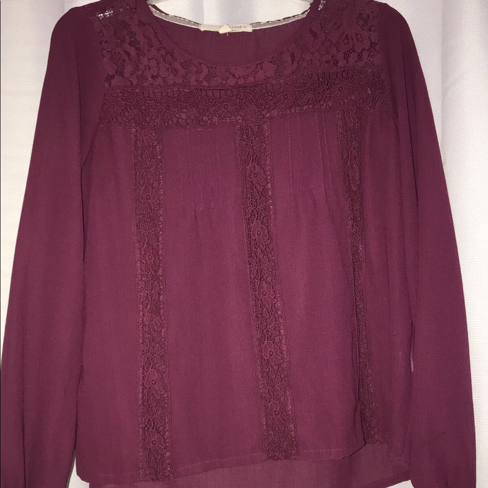 Long sleeve blouse